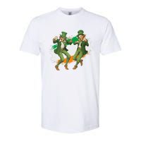 Leprechauns Gridd Dance St Patricks Day Irish Flag Softstyle CVC T-Shirt