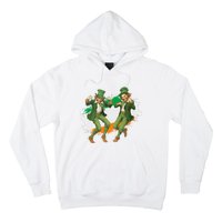 Leprechauns Gridd Dance St Patricks Day Irish Flag Hoodie