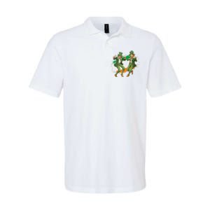 Leprechauns Gridd Dance St Patricks Day Irish Flag Softstyle Adult Sport Polo