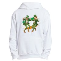 Leprechauns Gridd Dance St Patricks Day Irish Flag Urban Pullover Hoodie