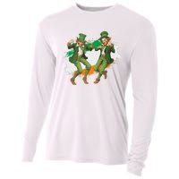 Leprechauns Gridd Dance St Patricks Day Irish Flag Cooling Performance Long Sleeve Crew