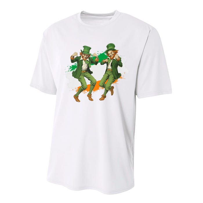 Leprechauns Gridd Dance St Patricks Day Irish Flag Performance Sprint T-Shirt