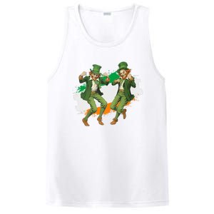 Leprechauns Gridd Dance St Patricks Day Irish Flag PosiCharge Competitor Tank