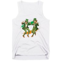 Leprechauns Gridd Dance St Patricks Day Irish Flag Tank Top