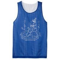 Lord Ganesha Elephant Head Vintage Gift Hindu Hinduism Yoga Gift Mesh Reversible Basketball Jersey Tank