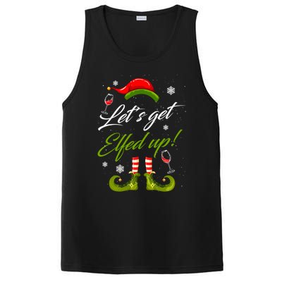 Lets Get Elfed Up Wine Ing Christmas Gift PosiCharge Competitor Tank