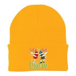 Let's Get Ed Up Christmas Dabbing Wine Beer Ing Gift Knit Cap Winter Beanie