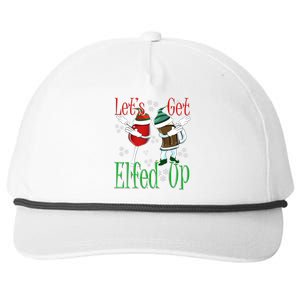 Let's Get Ed Up Christmas Dabbing Wine Beer Ing Gift Snapback Five-Panel Rope Hat