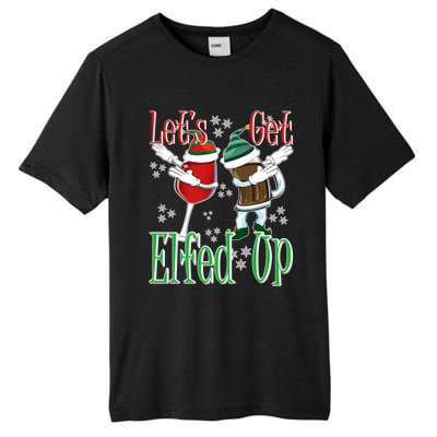 Let's Get Ed Up Christmas Dabbing Wine Beer Ing Gift Tall Fusion ChromaSoft Performance T-Shirt