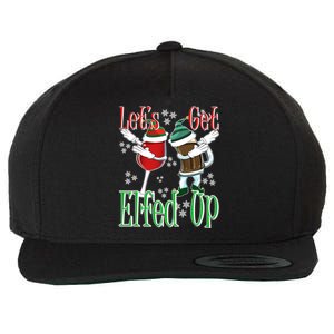 Let's Get Ed Up Christmas Dabbing Wine Beer Ing Gift Wool Snapback Cap