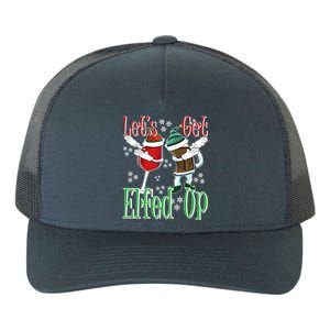 Let's Get Ed Up Christmas Dabbing Wine Beer Ing Gift Yupoong Adult 5-Panel Trucker Hat