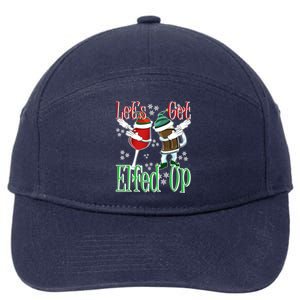 Let's Get Ed Up Christmas Dabbing Wine Beer Ing Gift 7-Panel Snapback Hat