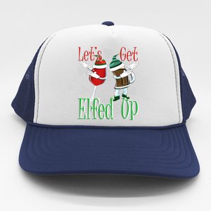 Let's Get Ed Up Christmas Dabbing Wine Beer Ing Gift Trucker Hat