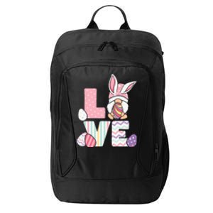 LOVE Gnome Easter Egg Cute Ears Rabbit Easter Day City Backpack