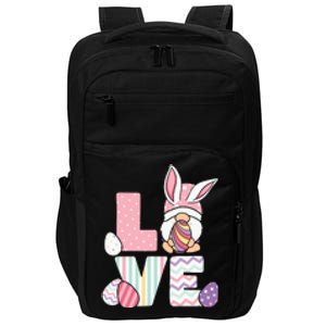 LOVE Gnome Easter Egg Cute Ears Rabbit Easter Day Impact Tech Backpack