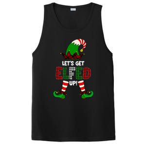 Lets Get Elfed Up Elf Christmas Family Matching Drunk Pajama Cute Gift PosiCharge Competitor Tank