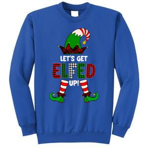 Lets Get Elfed Up Elf Christmas Family Matching Drunk Pajama Cute Gift Sweatshirt