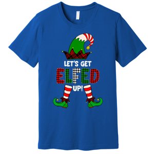 Lets Get Elfed Up Elf Christmas Family Matching Drunk Pajama Cute Gift Premium T-Shirt