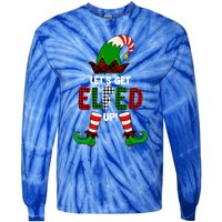 Lets Get Elfed Up Elf Christmas Family Matching Drunk Pajama Cute Gift Tie-Dye Long Sleeve Shirt