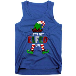 Lets Get Elfed Up Elf Christmas Family Matching Drunk Pajama Cute Gift Tank Top