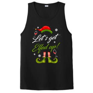 LetS Get Elfed Up Wine Ing Christmas Gift PosiCharge Competitor Tank