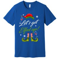 LetS Get Elfed Up Wine Ing Christmas Gift Premium T-Shirt