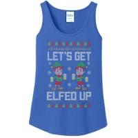 Let's Get Elfed Up Christmas Beer Elf Xmas Ing Costume Gift Ladies Essential Tank