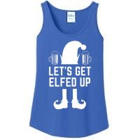 Let's Get Elfed Up Christmas Beer Elf Xmas Ing Costume Gift Ladies Essential Tank