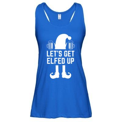 Let's Get Elfed Up Christmas Beer Elf Xmas Ing Costume Gift Ladies Essential Flowy Tank