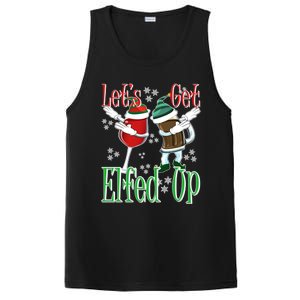 Let's Get Elfed Up Christmas Dabbing Wine Beer Ing Gift PosiCharge Competitor Tank