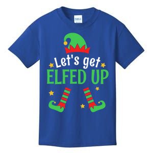 Let's Get Elfed Up Christmas Elf Xmas Happy Holiday Boy Girl Gift Kids T-Shirt