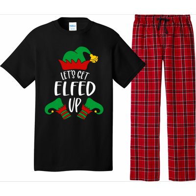 Let's Get Elfed Up Christmas Pajama Xmas Costume Boy Girl Cute Gift Pajama Set