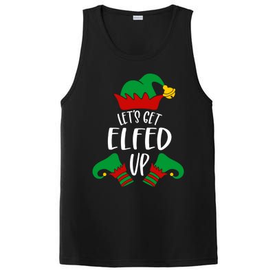 Let's Get Elfed Up Christmas Pajama Xmas Costume Boy Girl Cute Gift PosiCharge Competitor Tank