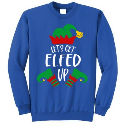 Let's Get Elfed Up Christmas Pajama Xmas Costume Boy Girl Cute Gift Sweatshirt