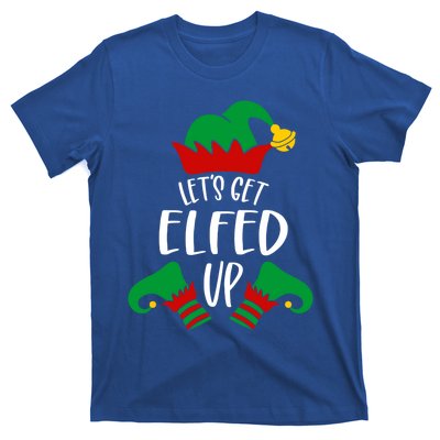 Let's Get Elfed Up Christmas Pajama Xmas Costume Boy Girl Cute Gift T-Shirt