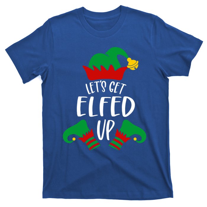 Let's Get Elfed Up Christmas Pajama Xmas Costume Boy Girl Cute Gift T-Shirt