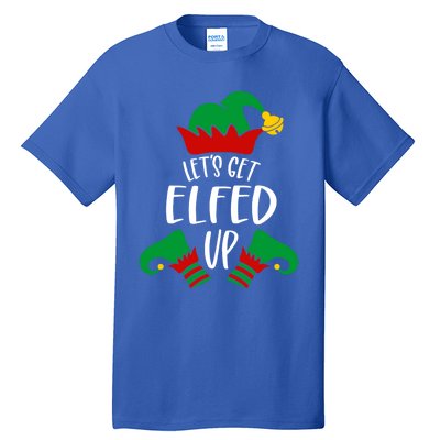 Let's Get Elfed Up Christmas Pajama Xmas Costume Boy Girl Cute Gift Tall T-Shirt