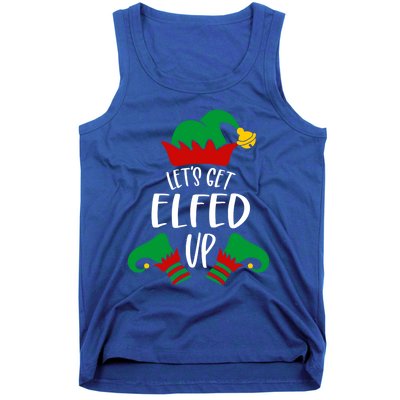 Let's Get Elfed Up Christmas Pajama Xmas Costume Boy Girl Cute Gift Tank Top