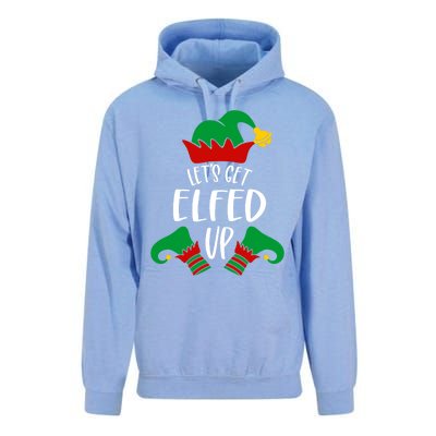 Let's Get Elfed Up Christmas Pajama Xmas Costume Boy Girl Cute Gift Unisex Surf Hoodie