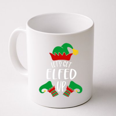 Let's Get Elfed Up Christmas Pajama Xmas Costume Boy Girl Cute Gift Coffee Mug