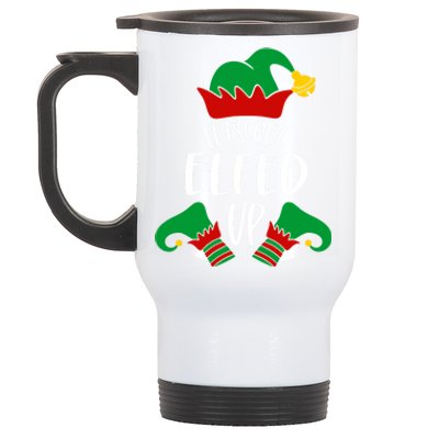 Let's Get Elfed Up Christmas Pajama Xmas Costume Boy Girl Cute Gift Stainless Steel Travel Mug