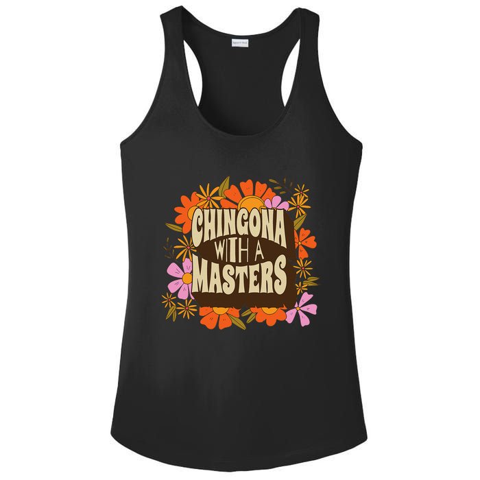 Latina Graduation Educated Latina Chingona With A Master Ladies PosiCharge Competitor Racerback Tank