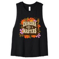 Latina Graduation Educated Latina Chingona With A Master Women's Racerback Cropped Tank