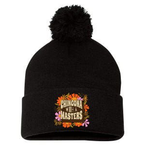 Latina Graduation Educated Latina Chingona With A Master Pom Pom 12in Knit Beanie