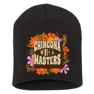 Latina Graduation Educated Latina Chingona With A Master Short Acrylic Beanie