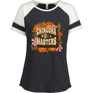 Latina Graduation Educated Latina Chingona With A Master Enza Ladies Jersey Colorblock Tee