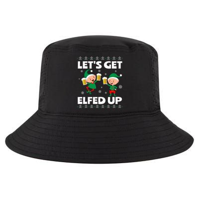 Let's Get Elfed Up Funny Christmas Beer Ing Cute Gift Cool Comfort Performance Bucket Hat