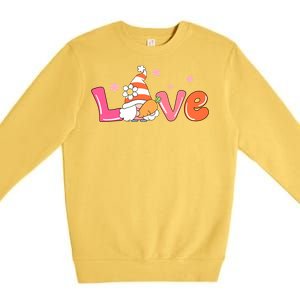 Love Gnome Easter Spring Cute Premium Crewneck Sweatshirt