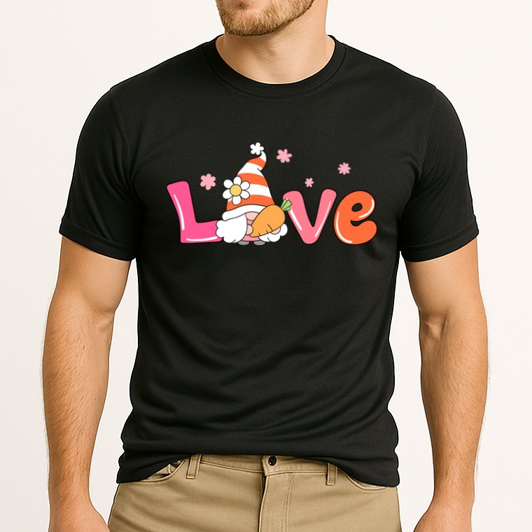 Love Gnome Easter Spring Cute Cooling Performance Crew T-Shirt