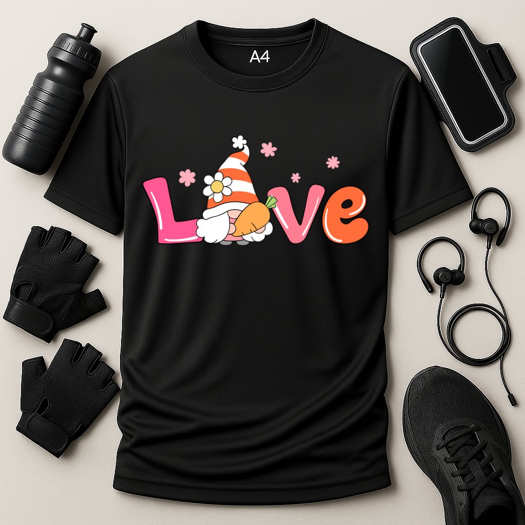 Love Gnome Easter Spring Cute Cooling Performance Crew T-Shirt